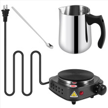 Candle Making Pouring Pot With Electric Hot Plate for Melting Wax US plug