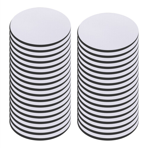 35Pcs Round Sublimation Blank Coasters Sublimation Blank Cup Mat 2