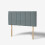 (Small Double Steel)4ft Plush Velvet Padded Lined Headboard 1