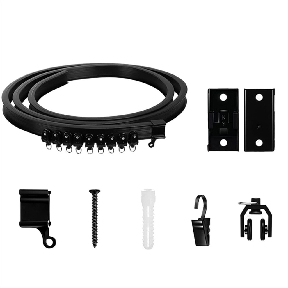 Flexible Bendable Curtain Track, Ceiling Wall Mounted 2Meter 4711565549892