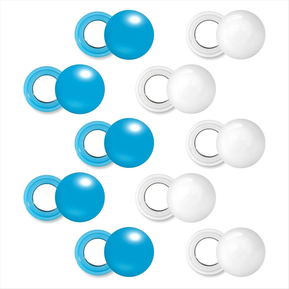 10Pairs Running Bib Magnets, Magnetic Race Bib Clips & Blue/White 4713081401623
