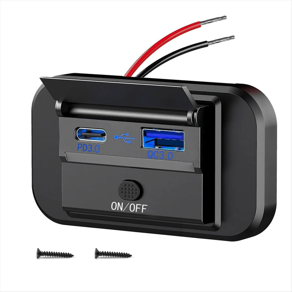 Dual Quick Charge Usb Qc3.0 And Pd3.0 Rv Usb Outlet 12V Usb Charger 4711000994584