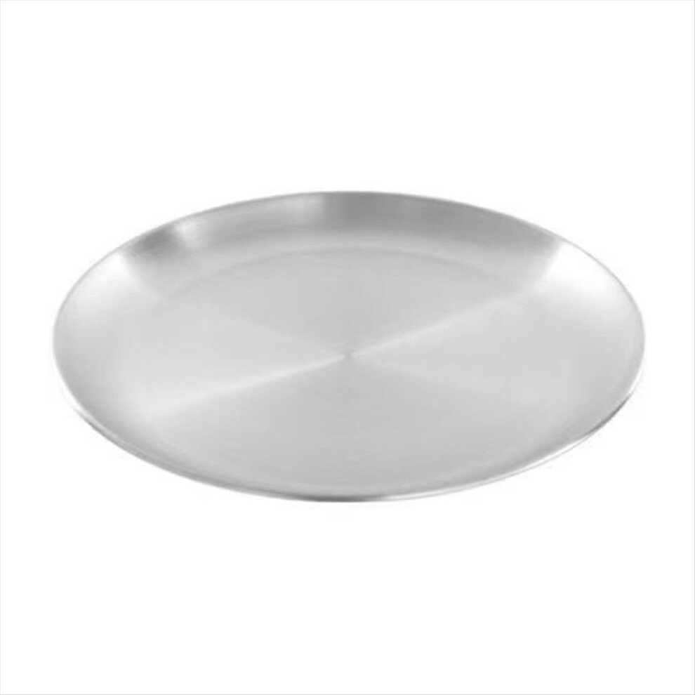 Silver 17Cm Stainless Steel Bone Spitting Dish Shallow Tray