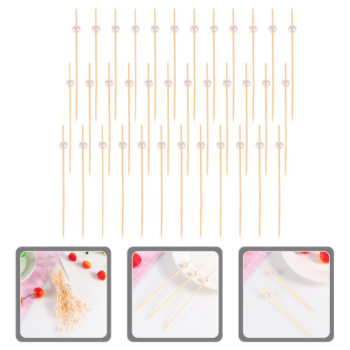 100 Cocktail Embout Perle Pour Amuse-Gueules Desserts 2