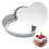 8 Inch Heart Shaped Cake Pan, Aluminium Heart Cake Tin 2