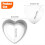 8 Inch Heart Shaped Cake Pan, Aluminium Heart Cake Tin 4
