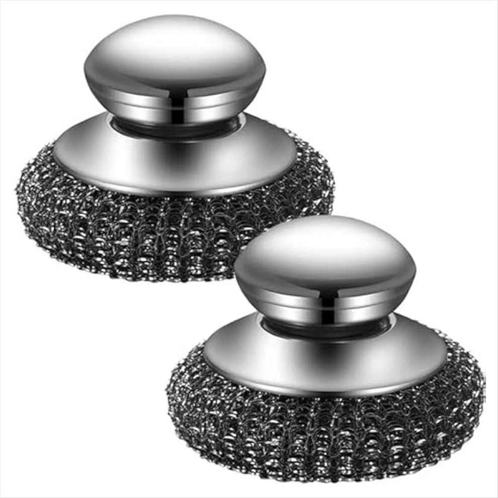 2Pack Steel Dish Scrubber, Stainless Steel Dish Brush-image-OPC-PJ9C98C-NEW