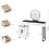 Dressing Table With LED Lights Dimmable Mirror 4