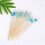 1 Confezione Stuzzicadenti In Bamboo Con Perline Acriliche, 100 Pezzi 5