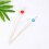 1 Confezione Stuzzicadenti In Bamboo Con Perline Acriliche, 100 Pezzi 3