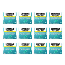 Listerine Cool Mint Pocketpaks Breath Strips, Oral Dissolving Breath Freshener Strips Kill 99% of Germs That Cause Bad Breath, Portable for On-The-Go,