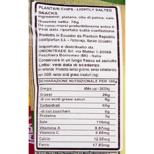 Tropicmax Plantain Chips Lightly Salted 24 x 71g 2