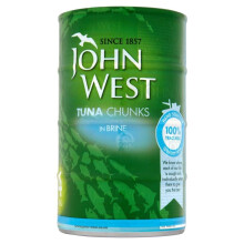 John West Tuna Chunks in Brine (4x160g) - Pack of 6
