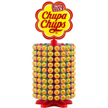 Chupa Chups Assorted Lollipop Carousel, 7 Flavours of Party Sweets In Bulk - 200 Lollies