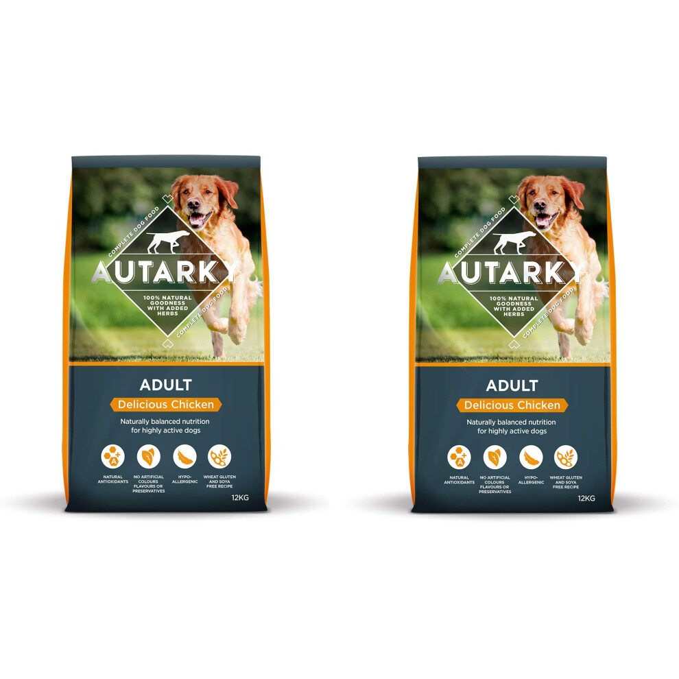 Autarky Chicken Dog Food 2 X 12Kg (24Kg)