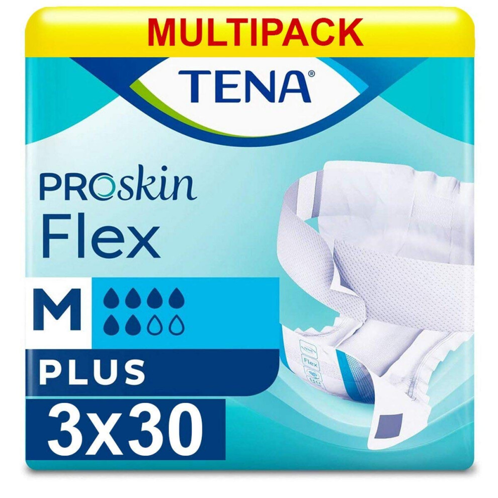 Tena Multipack 3X Flex Plus Medium (1700Ml) 30 Pack Incontinence Protection