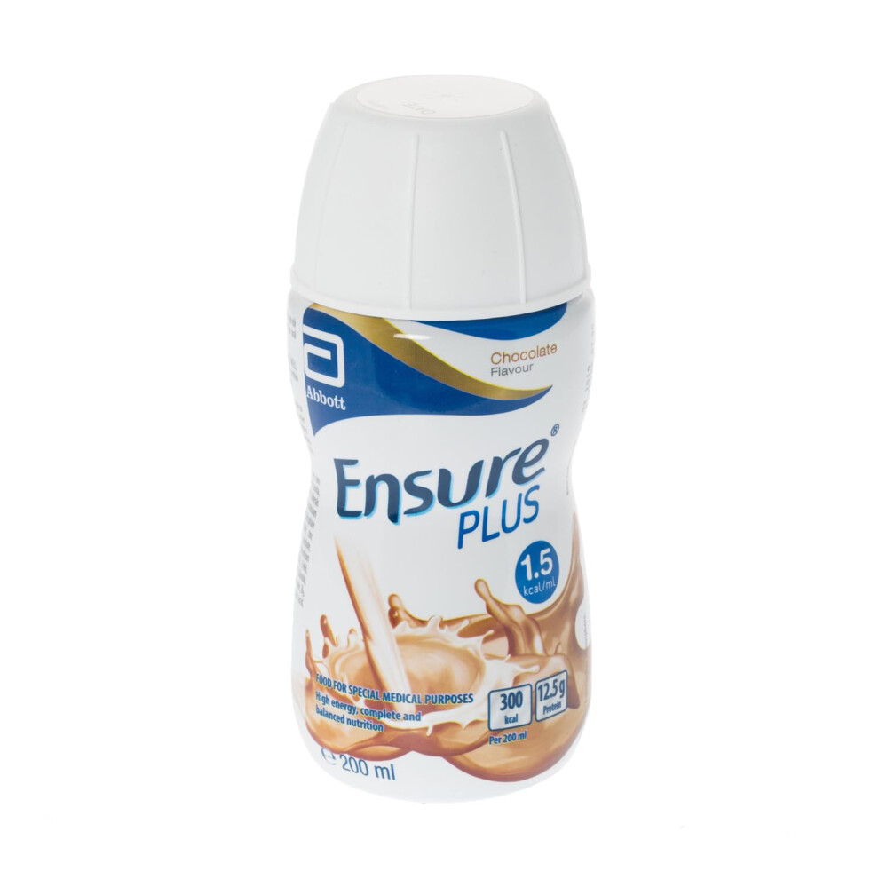 Ensure Plus Milkshake Style Nutritional Supplement Drink, Chocolate Flavour, Contains Protein, Vitamins And Minerals 24 X 200Ml