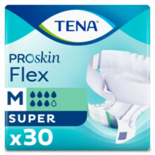 TENA ProSkin Flex Super | Size Medium | 7 Drops High Absorbency | Incontinence Slips | All in One Slips | 3 Pack of 30?
