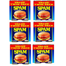 Spam Chopped Pork & Ham contains (12 cans) 6 x 2x200g (6 Pack Bundle) -Hormel Spam - Delicious and Versatile