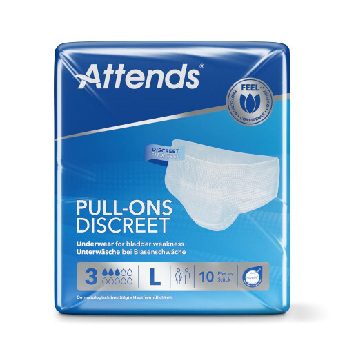 Attends Attends Pull-Ons Discreet Underwear, Large, 60 Pants (6 x 10) 212776