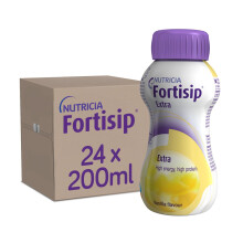 Fortisip Extra Vanilla Flavour 200ml, Pack of 24