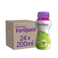 Fortijuce Nutritional Juice Drink Supplement, Apple Flavour, 200ml, Pack of 24 Bottles