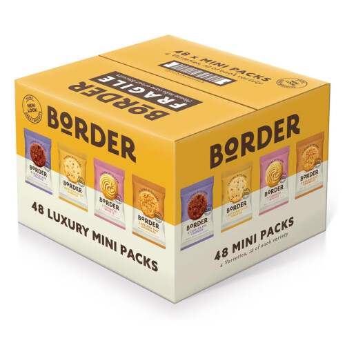 Border Biscuits | 48 Packs | Mini Multipack Biscuit Box | 4 Varieties | 2 Boxes 1