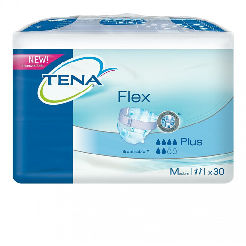 Tena Tena Flex Plus Medium, Pack of 3 (3x30) 90 Pieces