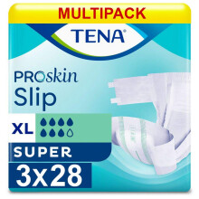 Multipack 3X TENA Slip Super X Large (3088ml) 28 Pack Incontinence Protection