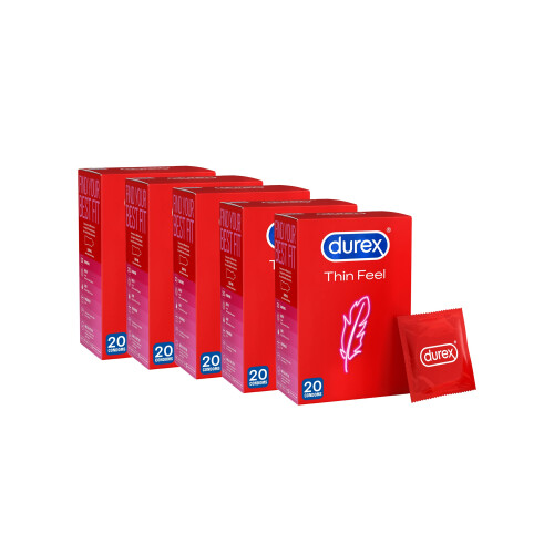 Durex Durex Thin Feel Condoms, Pack of 100