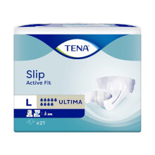 Tena Slip Active Fit Ultima Large - Case Saver 3 Packs of 21 (Incontinence Slips)