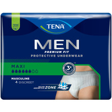 Tena Men Premium Fit Protective Underwear Level 4 - L/XL (12 Packs of 8)