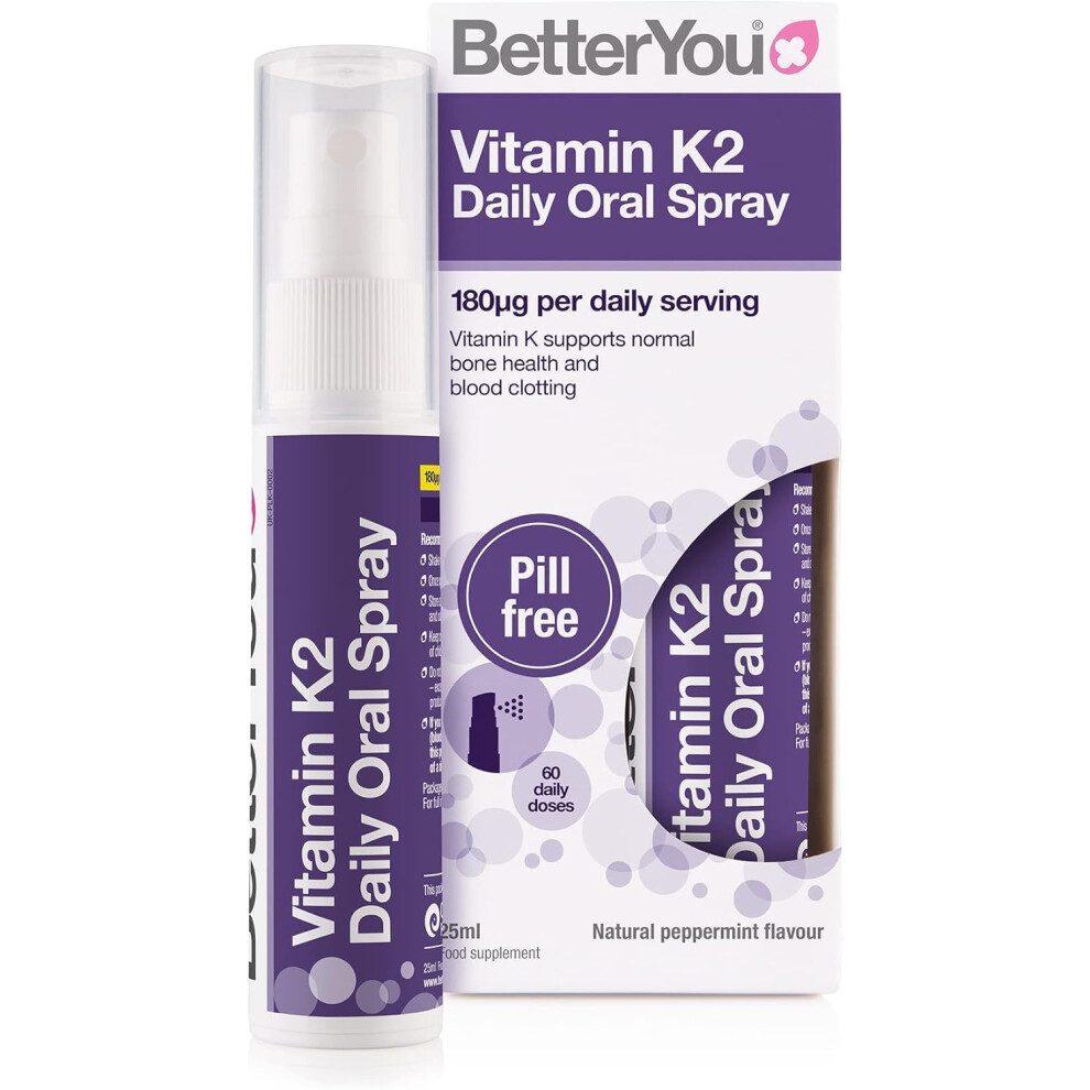 Betteryou Vitamin K2 Oral Spray 25Ml (Pack Of 4)