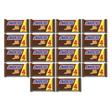 Snickers Chocolate Bar, 88 Bars Total, 4 Pack x 22 Units, Full Case
