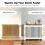 M（112x20x92.5cm）Modern White Radiator Cover 5