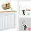 M（112x20x92.5cm）Modern White Radiator Cover 7