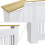 M（112x20x92.5cm）Modern White Radiator Cover 8