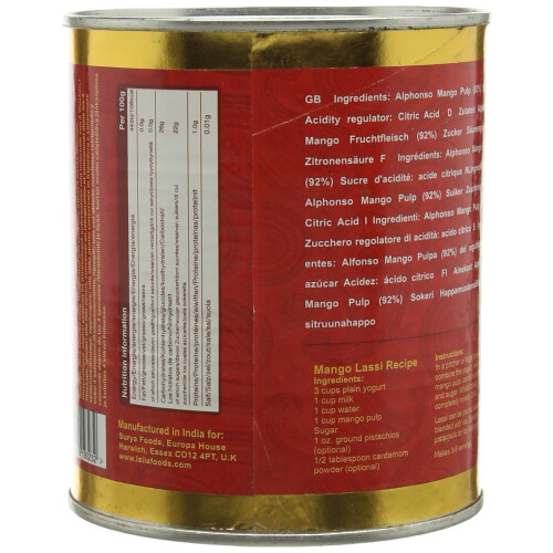 Laila Alphonso Mango Pulp 850 g (Case of 6) 2