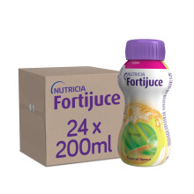 Fortijuce Nutritional Juice Drink Supplement, Tropical Flavour, 200ml, Pack of 24 Bottles