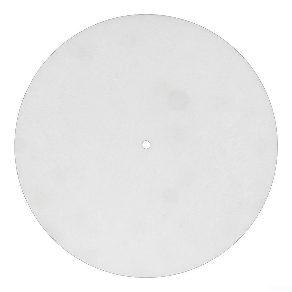 Audiophile Turntable Platter Mat 3Mm Felt Reduces Vibration Enhances Music White 9354506477653