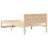 Berkfield Bed Frame with Headboard Natural 75 x 190 cm Solid Pine Wood 7