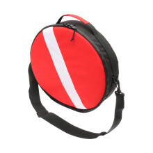 Scuba Regulator Gear Pouch Dive Flag Sack With Shoulder Strap 14.57 Inch Diameter Wet Dry Separation Dive Equipment Bag
