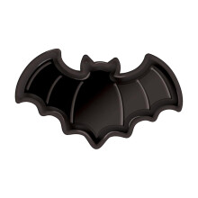 Halloween Serving Tray Bat Motif, Dessert Snack Plates, Desk Table Party Kitchen Decor