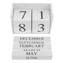 2 Pcs Wooden Calendar Nordic Style Decor For Bedroom Living Room