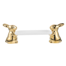 3Pcs Ceramic Food Tray Bunny Snack Dish Fruit Candy Serving Plate