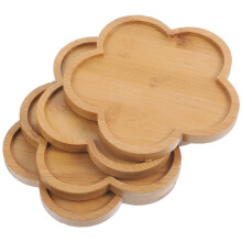 4 Pezzi Sottovaso In Bamboo Per Da Antigoccia