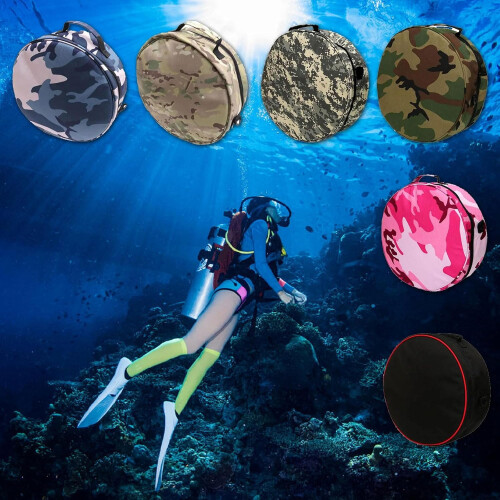 Diving Essential Nylon Holder Bag For Regulator Gear And Dive Computer With Secure Zippered Accessory Pouches 2