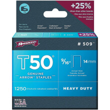 Arrow T50 Staples Size: 9/16" - 14mm Pack: 1250