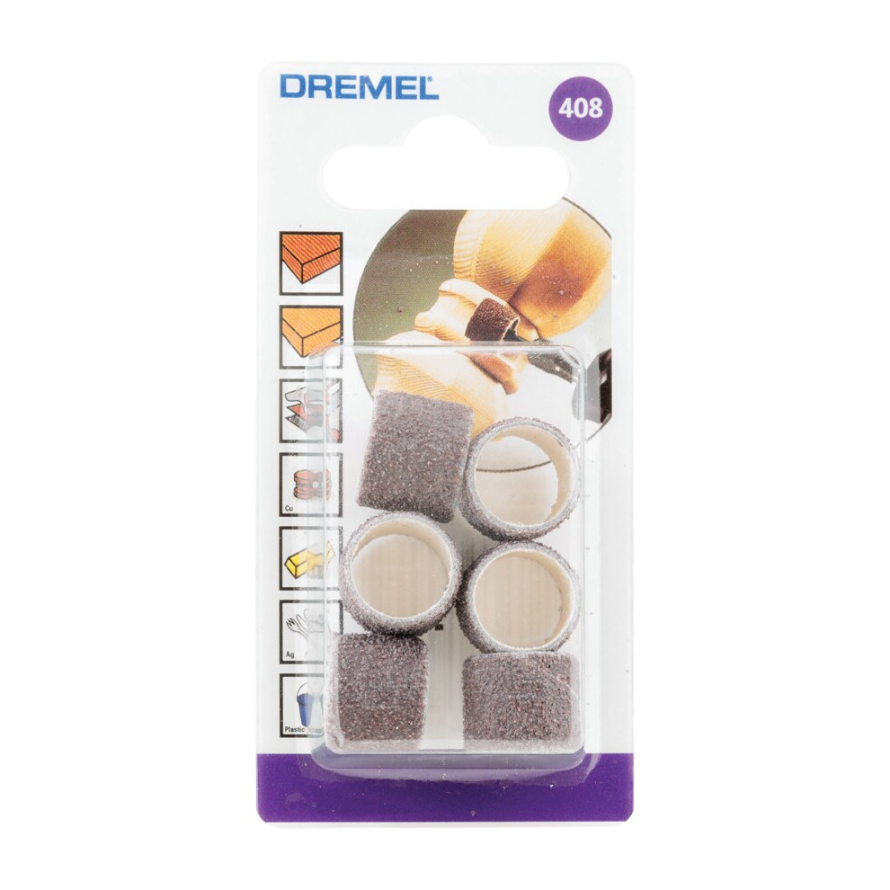 Dremel 2615040832 408 13Mm Coarse 60 Grit Sanding Band Multipack - Pack Of 6 8710364007233