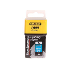 Stanley 0-TRA206T Light Duty Staples 10mm Pack of 1000